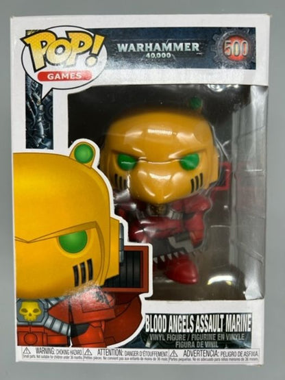 500 Blood Angels Assault Marine Warhammer 40000 Box Damaged Funko POP