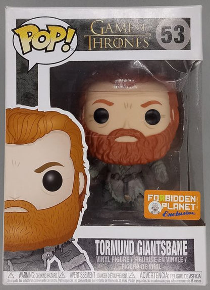 53 Tormund Giantsbane (Snowy) Game of Thrones Box Damaged Funko POP