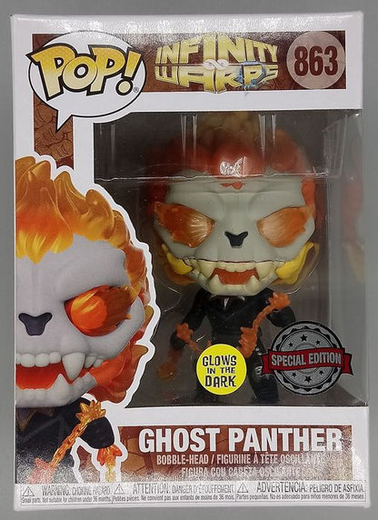 863 Ghost Panther Glow - Marvel Infinity Warps - Box Damaged Funko POP Funko