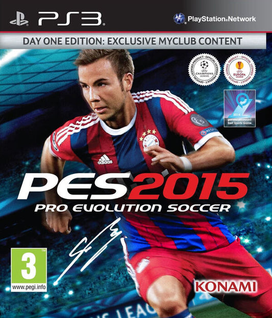 Pro Evolution Soccer 2015 PES2015 Day One  for Playstation 3 (PS3)Edition PlayStation
