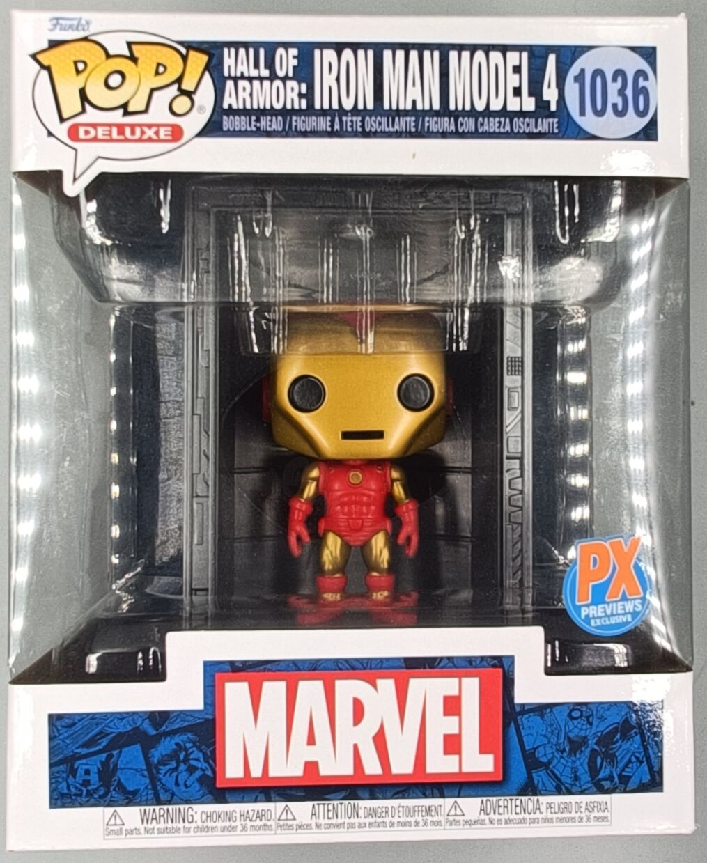 1036 Hall of Armor: Iron Man Model 4 Deluxe - Marvel - Box Damaged Funko POP Funko