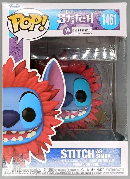 1461 Stitch (as Simba) Disney Lilo & Stitch - Lion King Funko POP