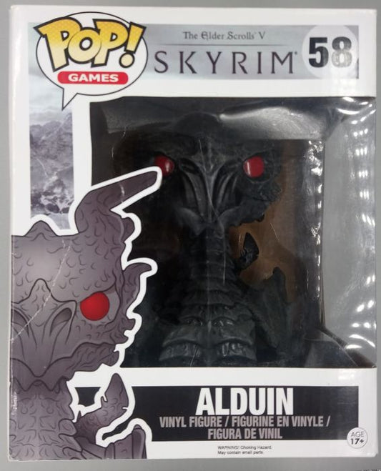 58 Alduin - 6 Inch - Elder Scrolls Skyrim - Box Damaged Funko POP