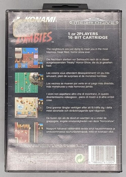 Zombies for Sega MegaDrive Mega Drive - UK CIB Sega