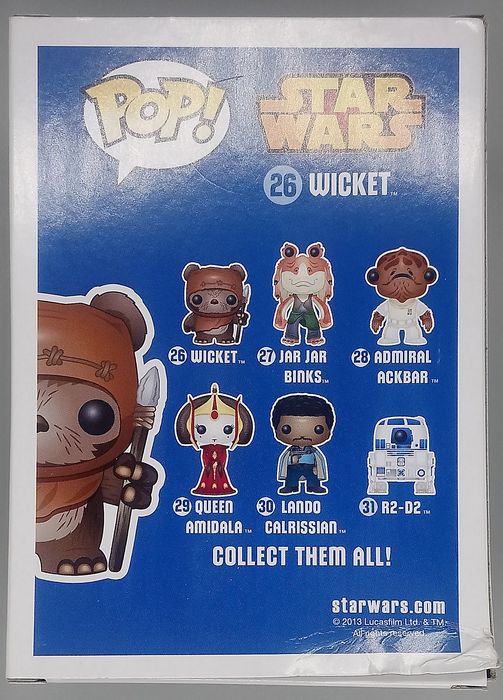 26 Wicket - Star Wars - Box Damaged Funko POP