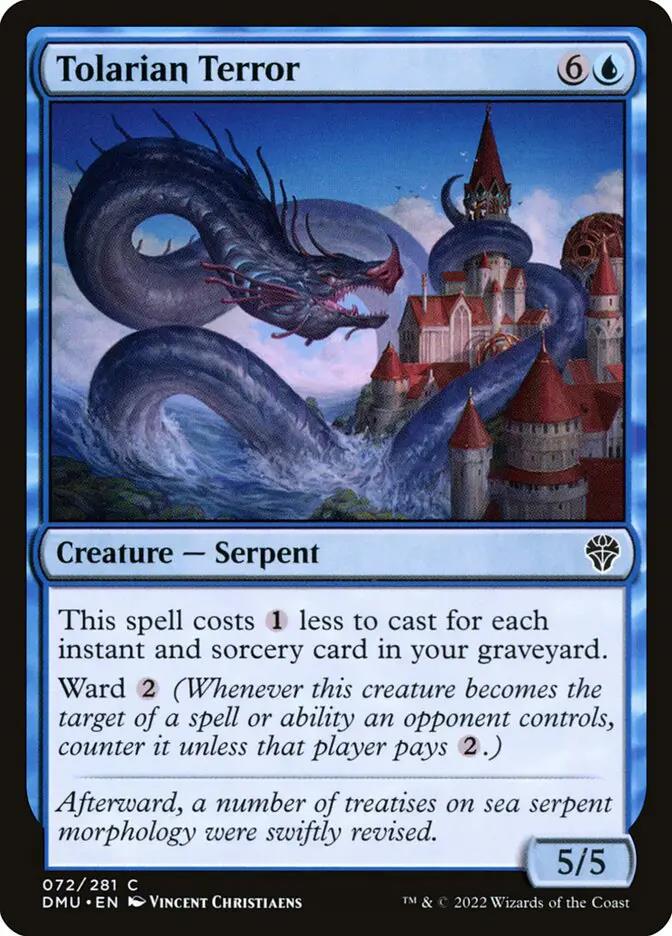 72 - Tolarian Terror - Dominaria United - Normal - Magic: The Gathering Card