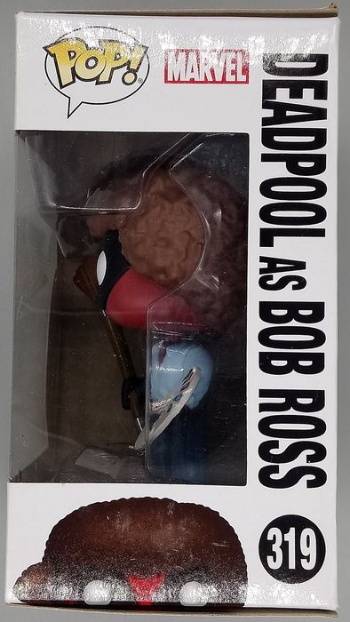 319 Deadpool as Bob Ross - Marvel Deadpool - Box Damaged Funko POP