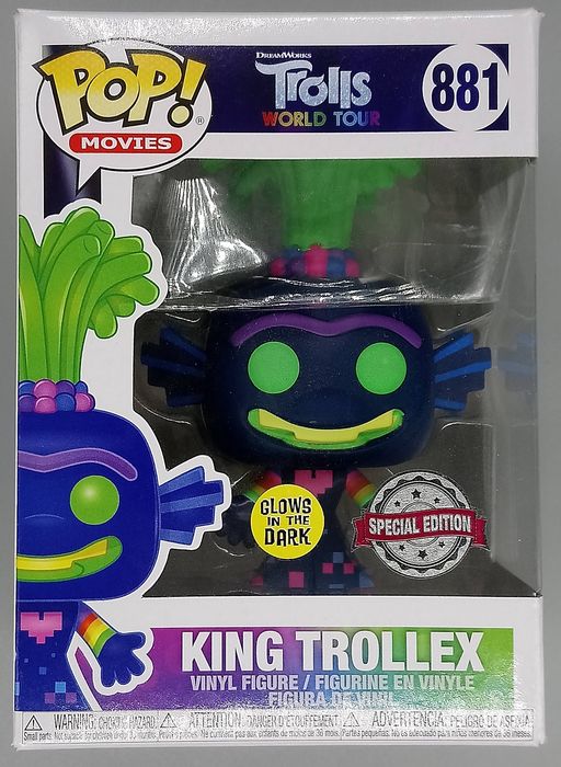 881 King Trollex - Glow - Trolls World Tour Funko POP Funko