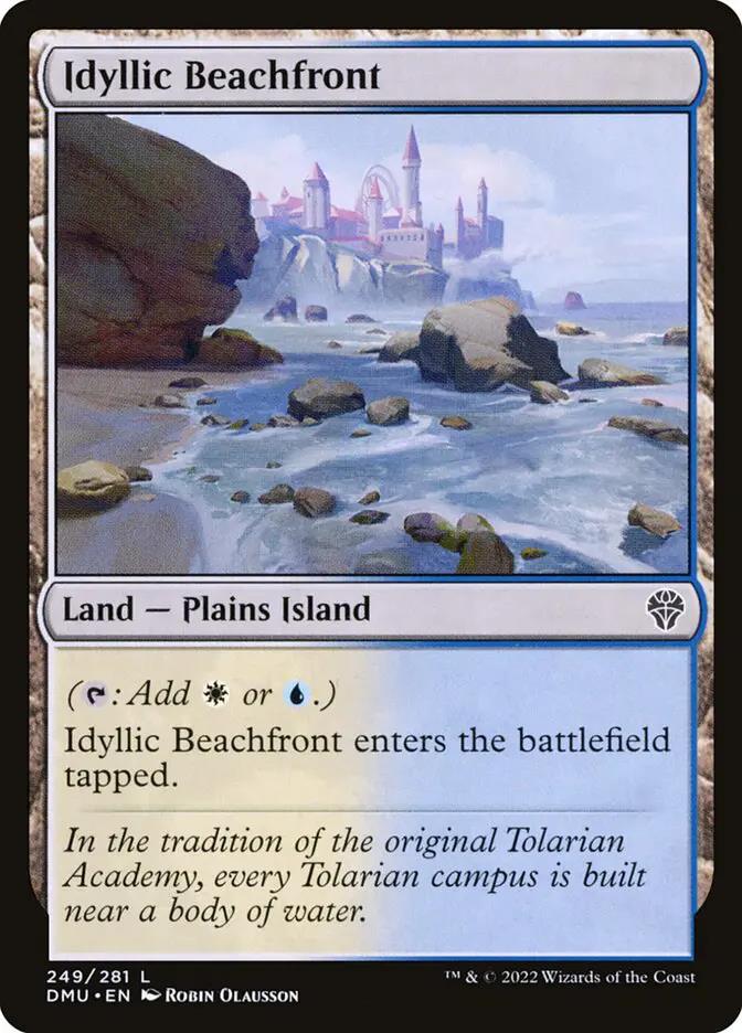 249 - Idyllic Beachfront - Dominaria United - Normal - Magic: The Gathering Card