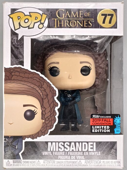 77 Missandei - Game of Thrones - 2019 Con - Box Damaged Funko POP