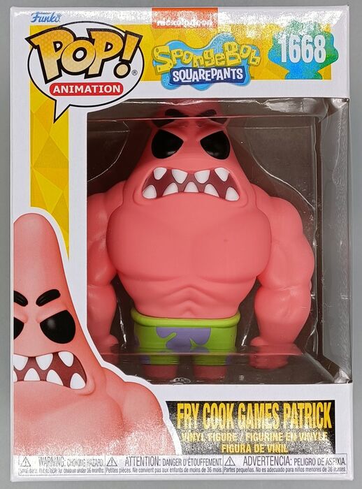 1668 Fry Cook Games Patrick - SpongeBob SquarePants Funko POP - Brand New