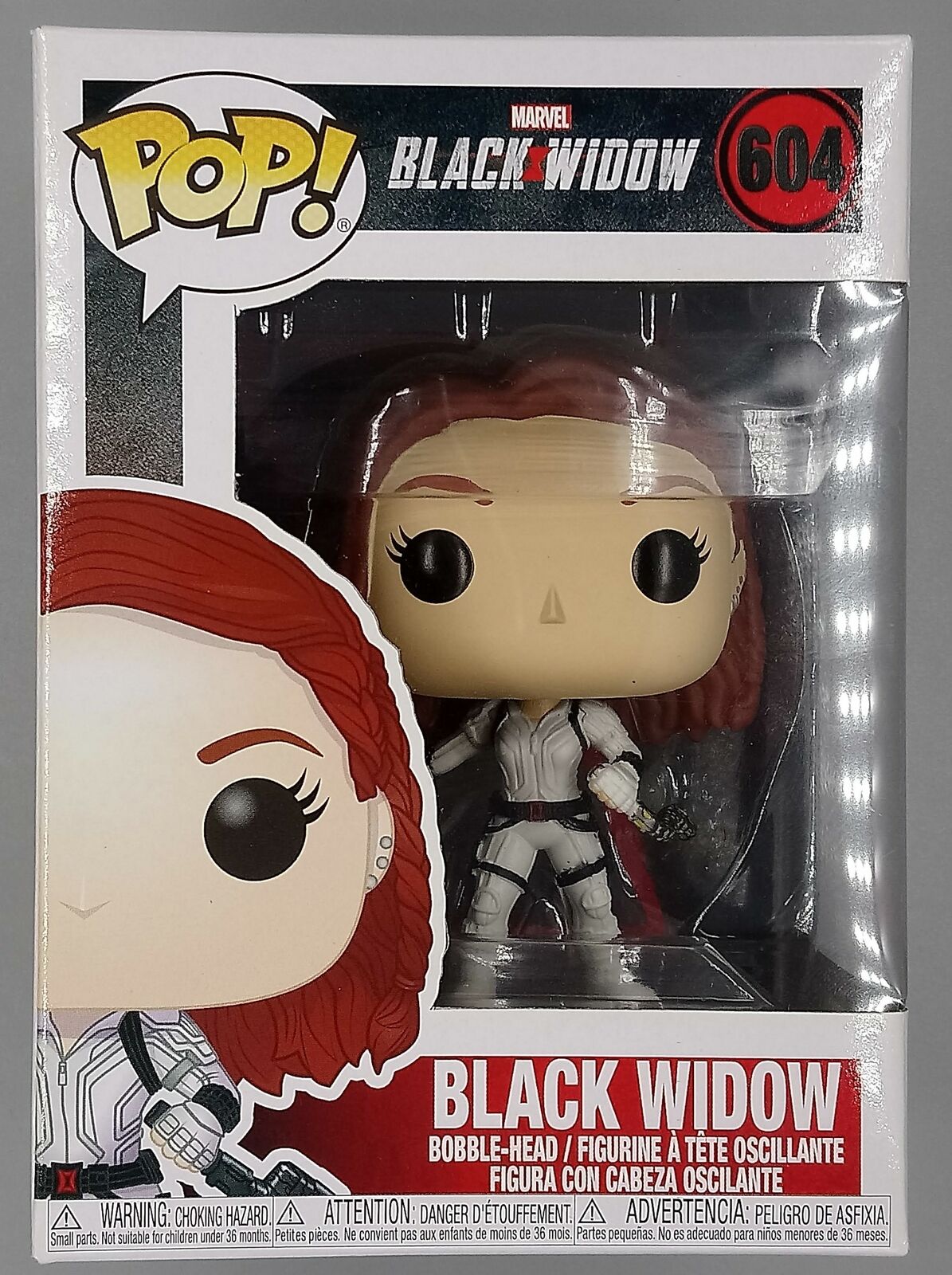 604 Black Widow (White) - Marvel Black Widow Funko POP