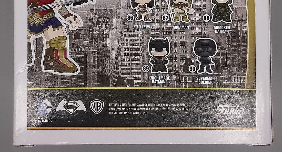 86 Wonder Woman - DC Batman vs Superman - Box Damaged Funko POP