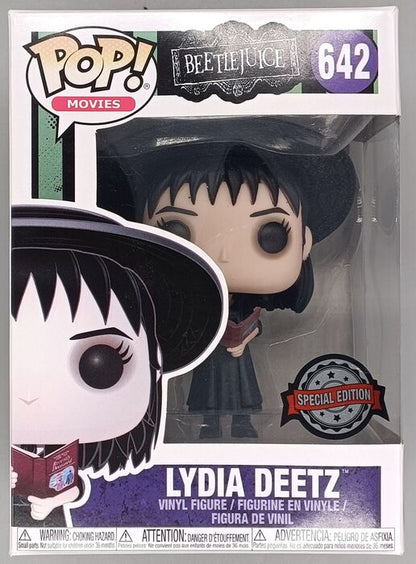 642 Lydia Deetz (w/ Book) - Beetlejuice - Exclusive - Funko POP - Box Damaged