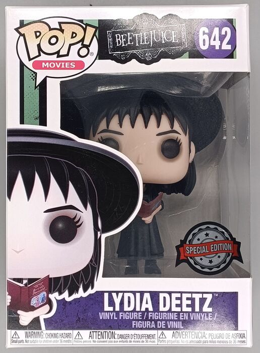 642 Lydia Deetz (w/ Book) - Beetlejuice - Exclusive - Funko POP - Box Damaged Funko