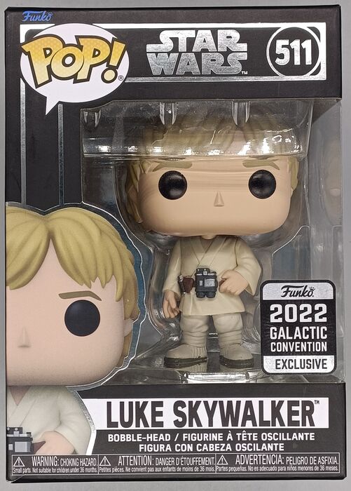 511 Luke Skywalker - Star Wars - 2022 Con - Box Damaged Funko POP Funko